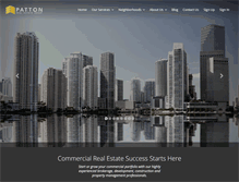 Tablet Screenshot of pattonre.com
